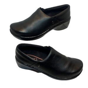 Klogs Black Leather Mules